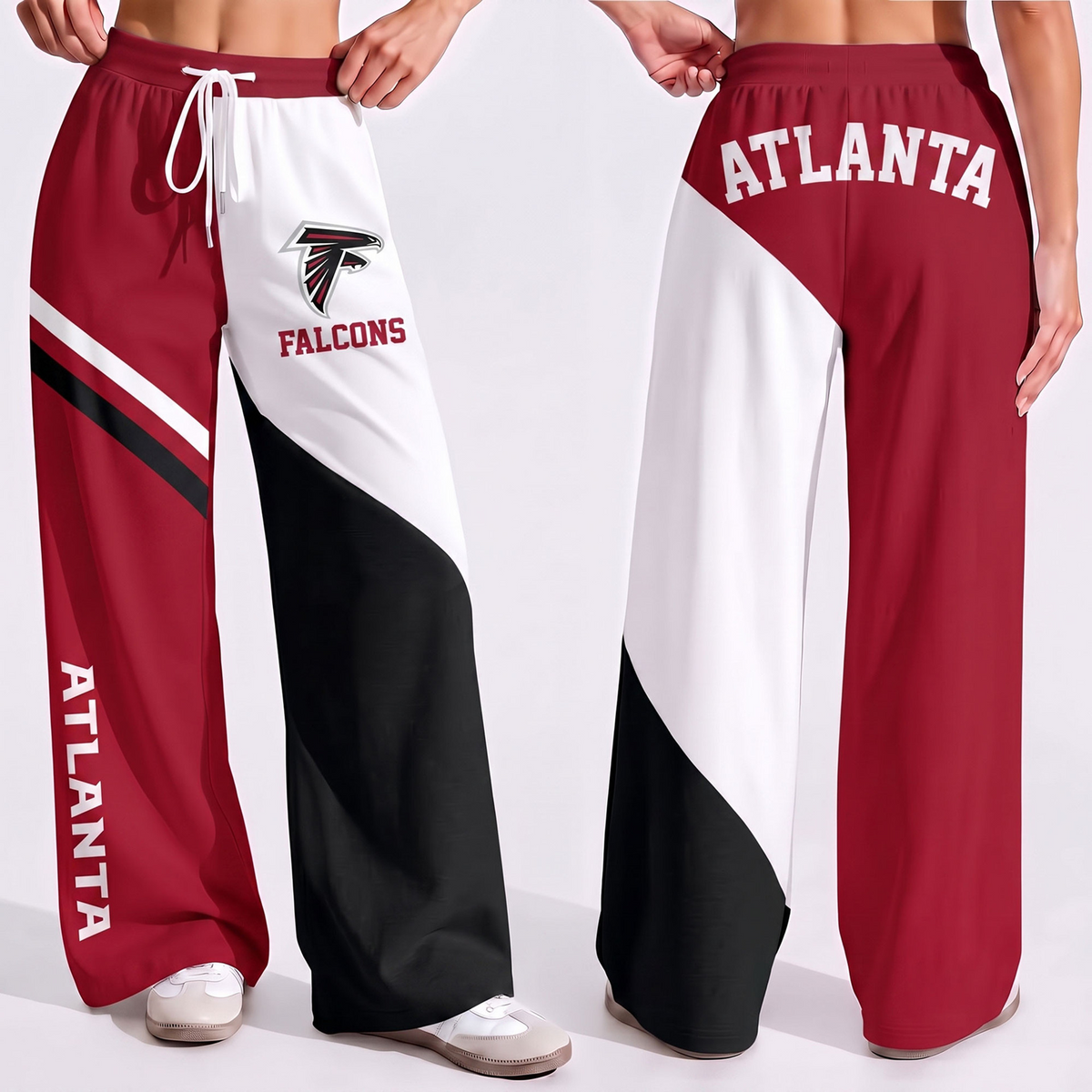 Premium NFL x ATL Game Day Color Block Wide Leg Pants