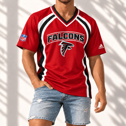 Premium NFL x ATL Gridiron Contour Fan Merch V-Neck