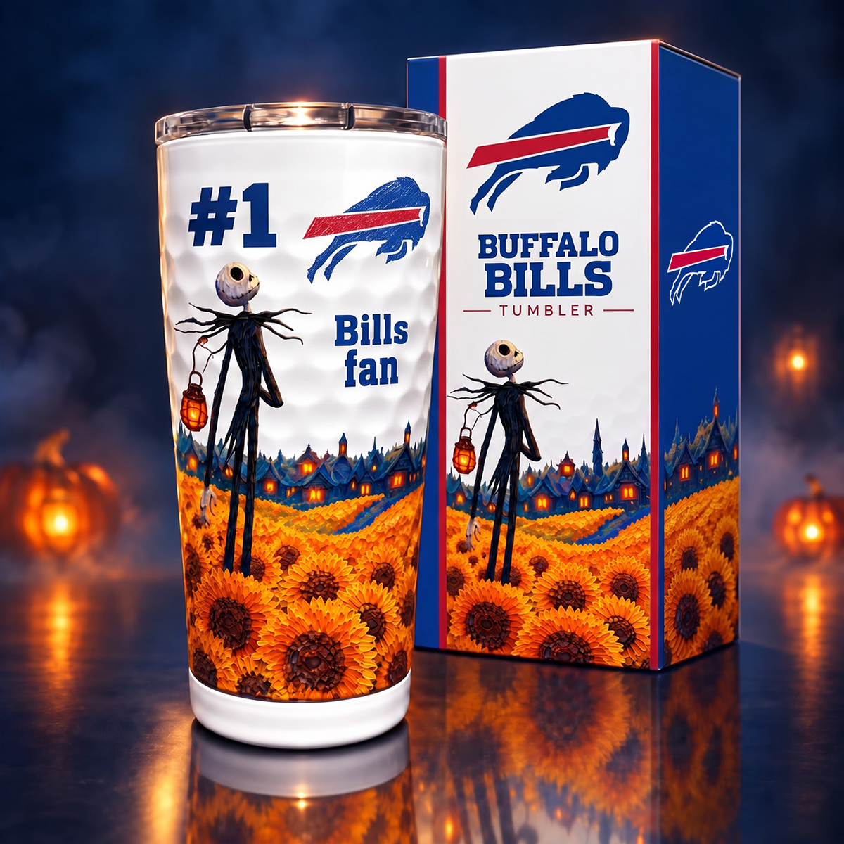 Premium NFL x BUF Fan Golf Tumbler