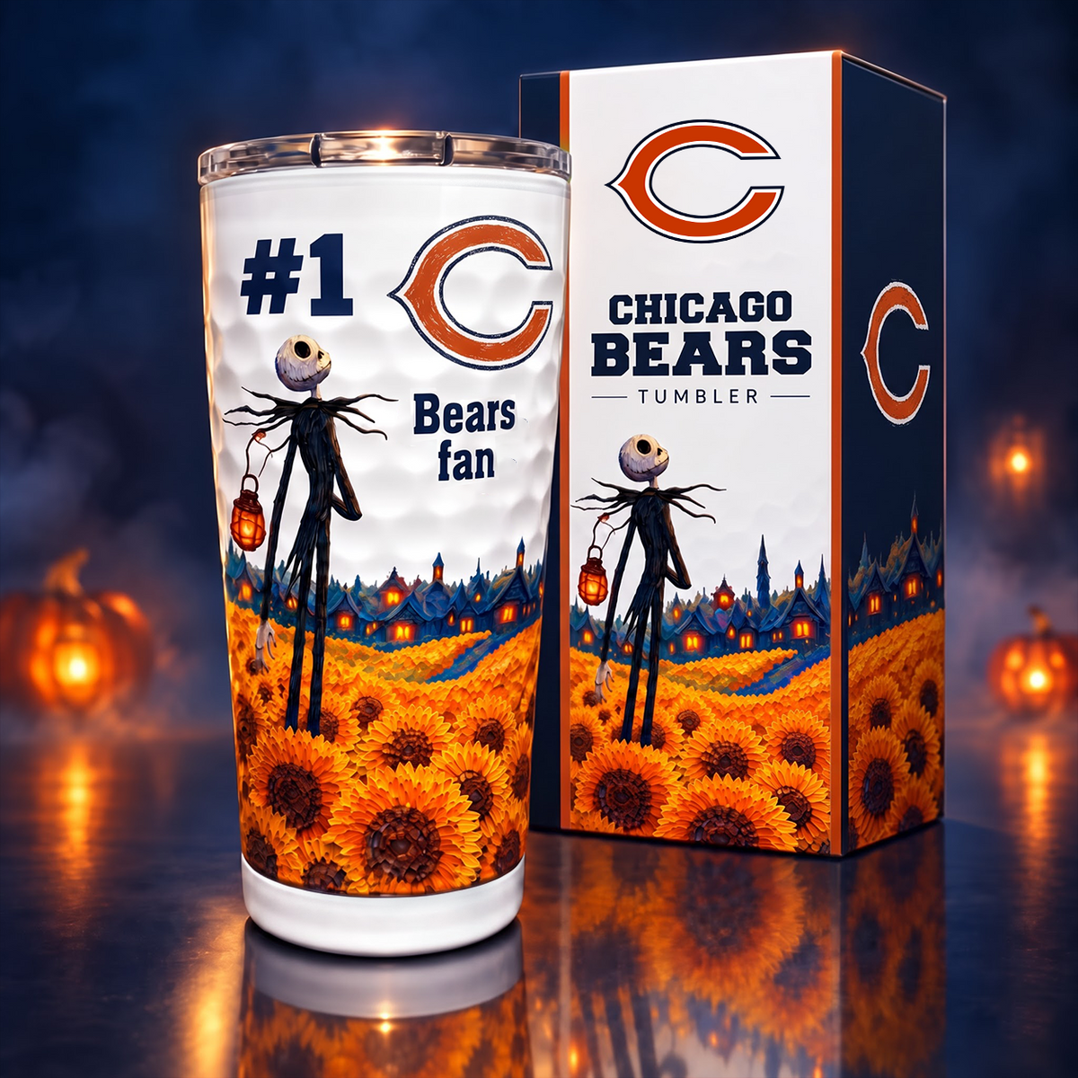 Premium NFL x CHI Fan Golf Tumbler