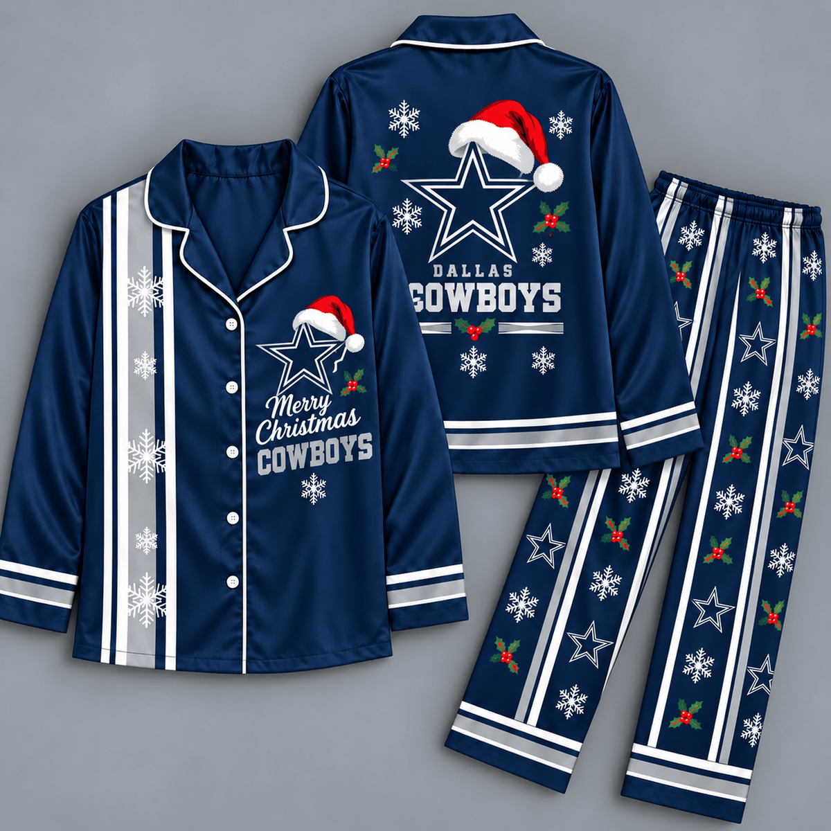 Premium NFL x DAL Merry Matchday Christmas Pajama Set