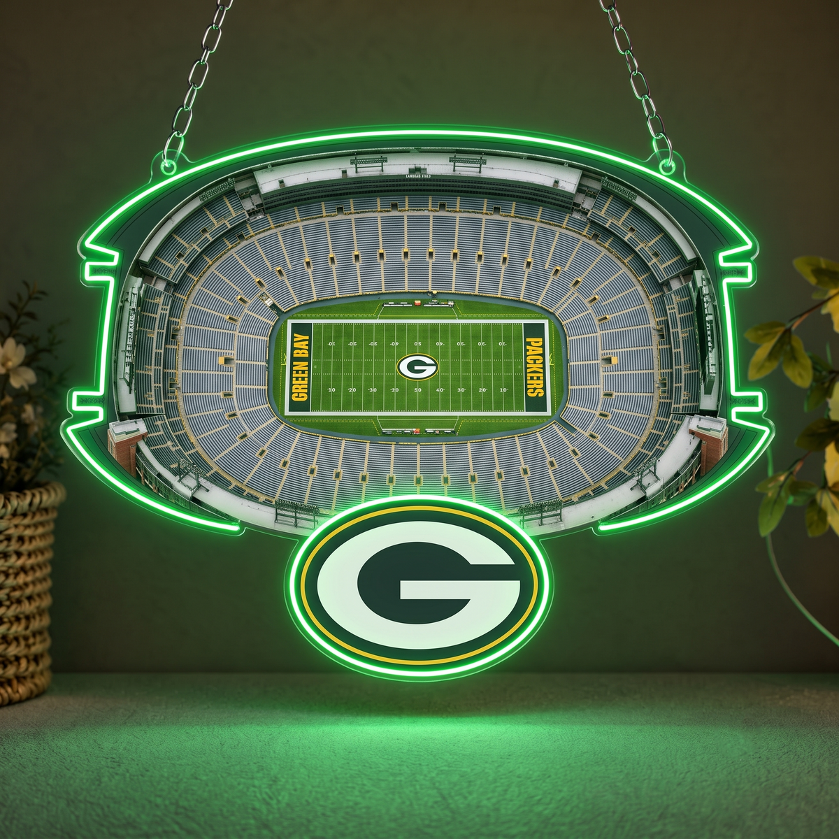 Premium NFL x GB Stadium LED Neon Sign