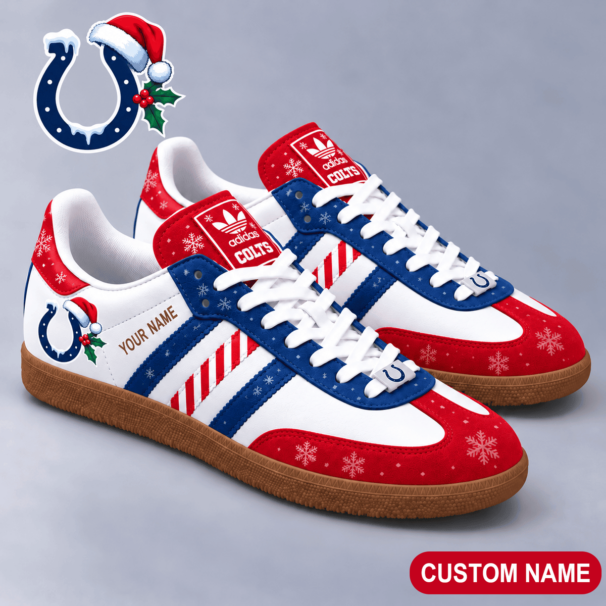 Premium NFL x IND Merry Stripes Samba Shoes