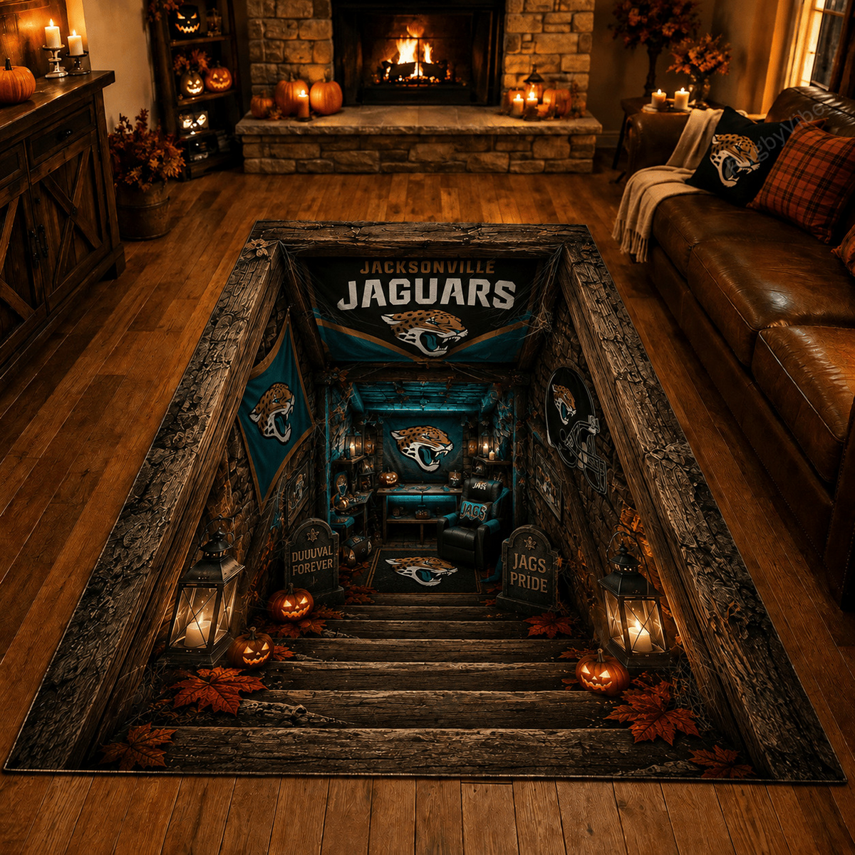 Premium NFL x JAX Halloween Rug