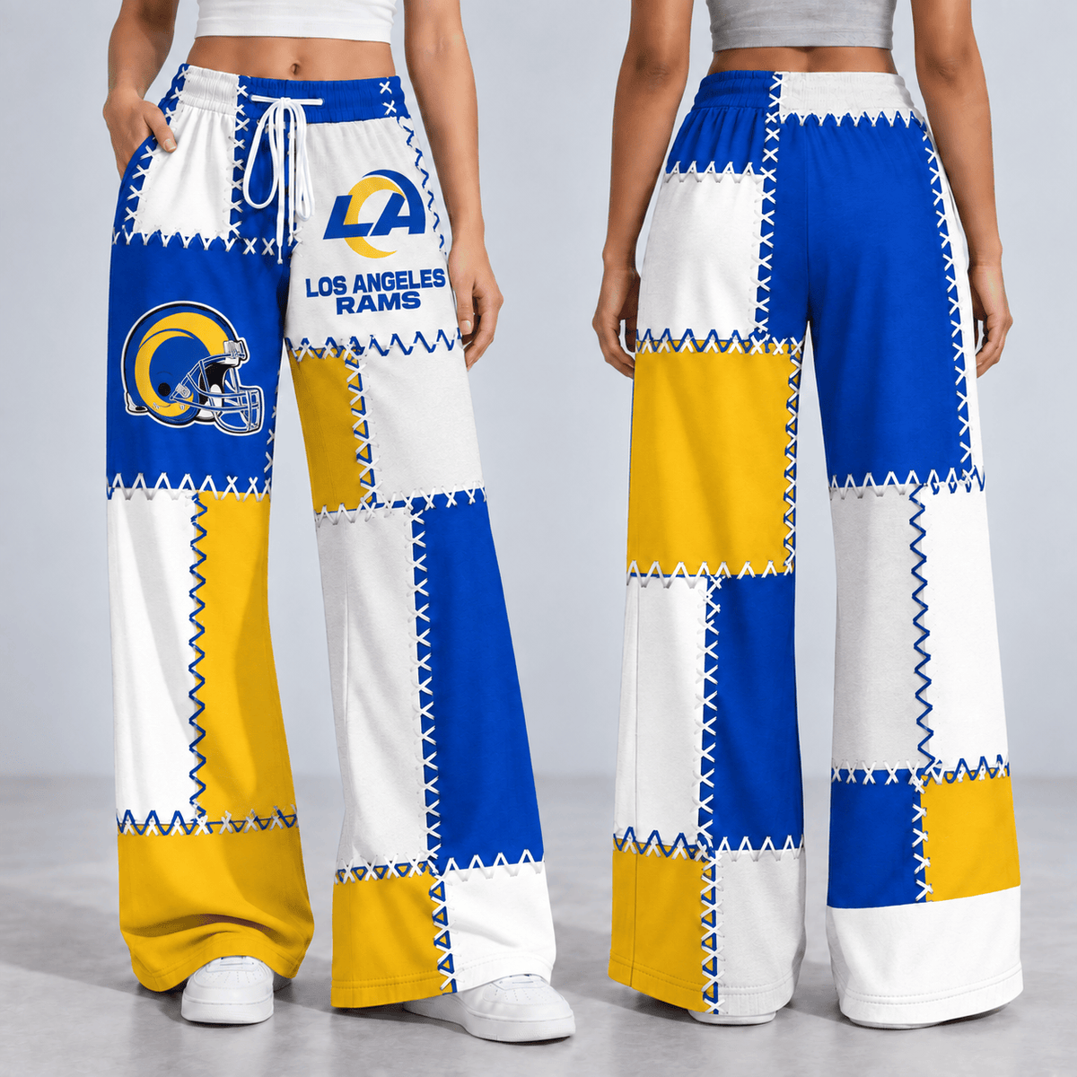 Premium NFL x LAR Patchwork Casual Pants