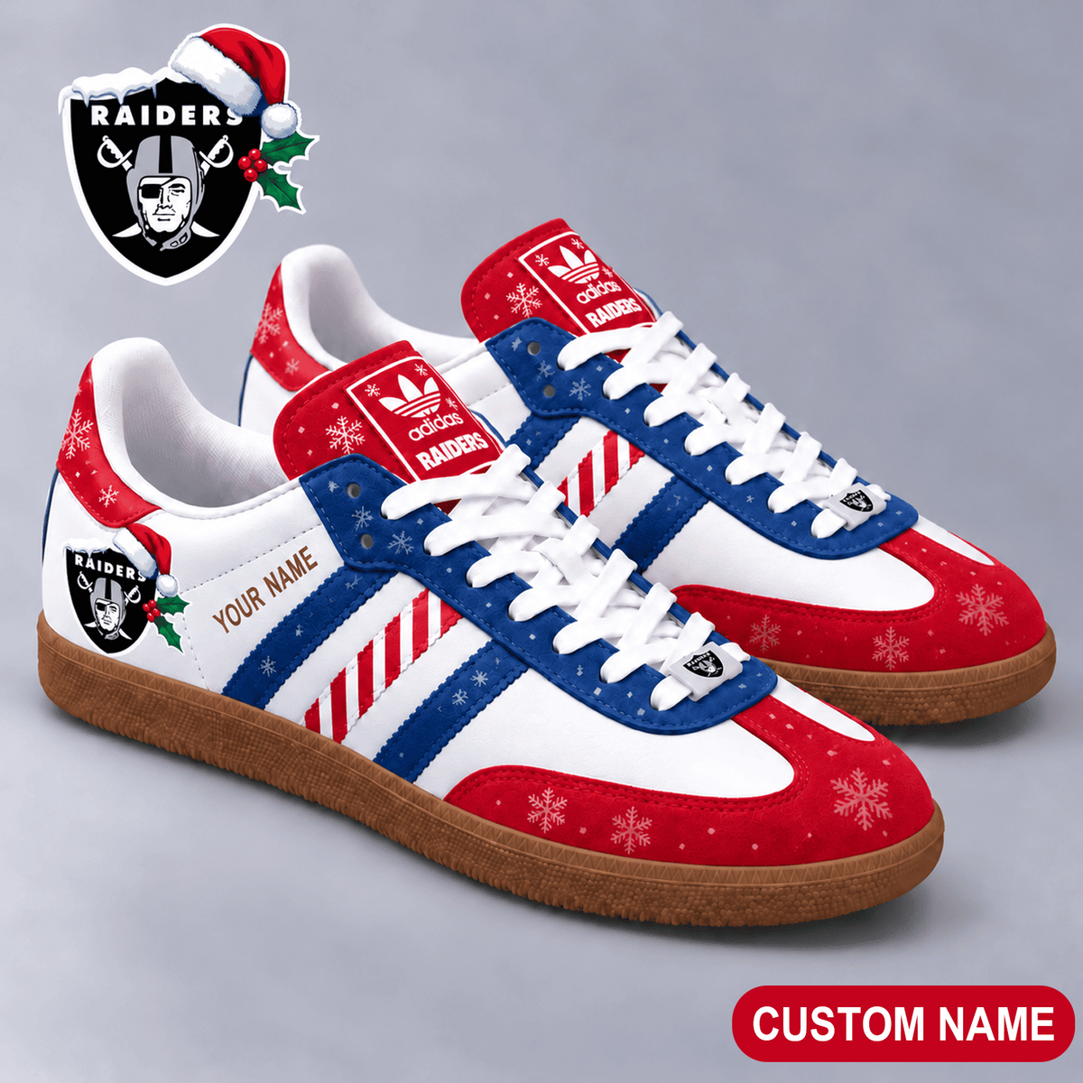 Premium NFL x LVR Merry Stripes Samba Shoes