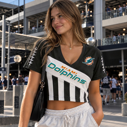 Premium NFL x MIA T Shirt V-neck