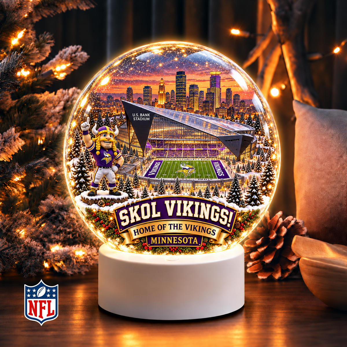Premium NFL x MIN Snow Globe