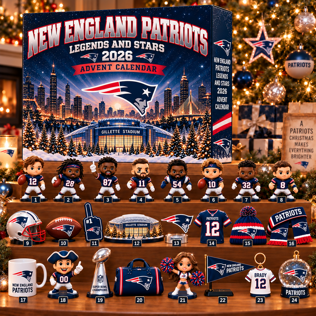 Premium NFL x NE Christmas Stadium Advent Calendar