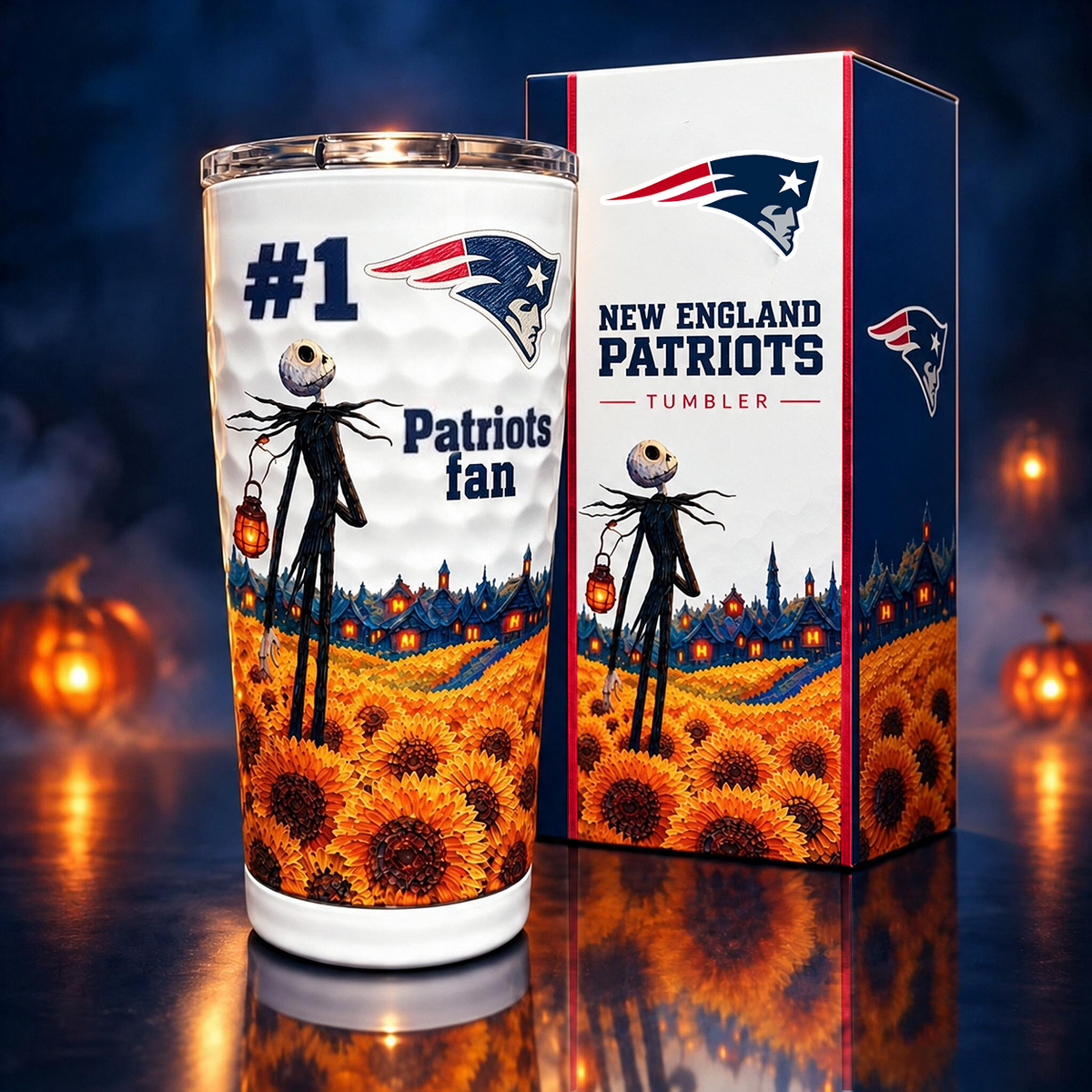 Premium NFL x NE Fan Golf Tumbler
