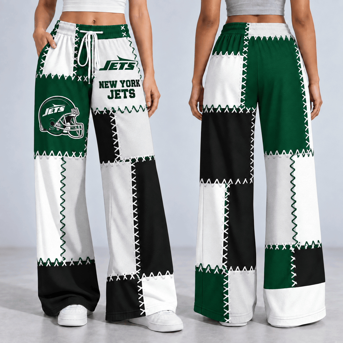 Premium NFL x NYJ Patchwork Casual Pants