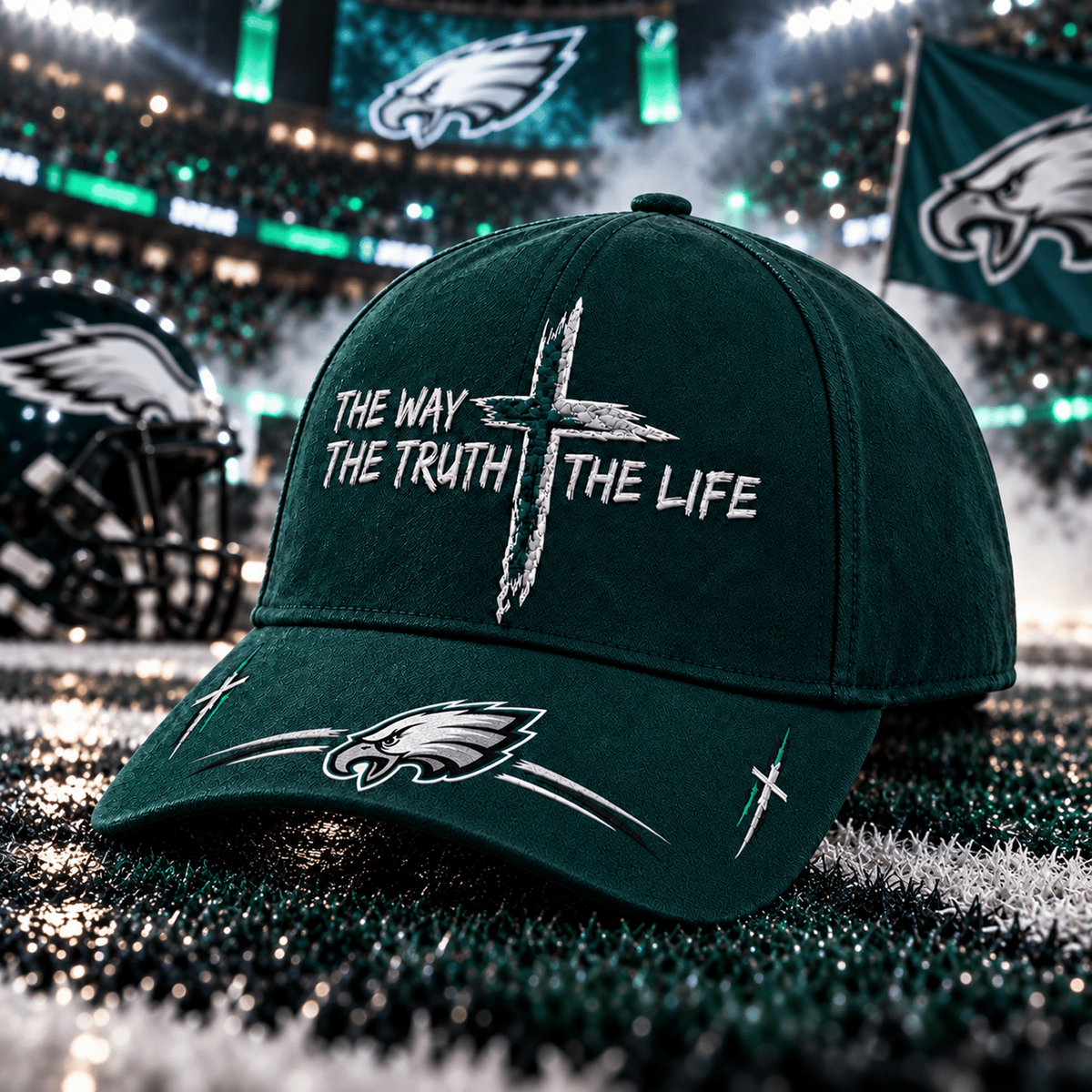 Premium NFL x PHI The Way The Truth The Life Cap