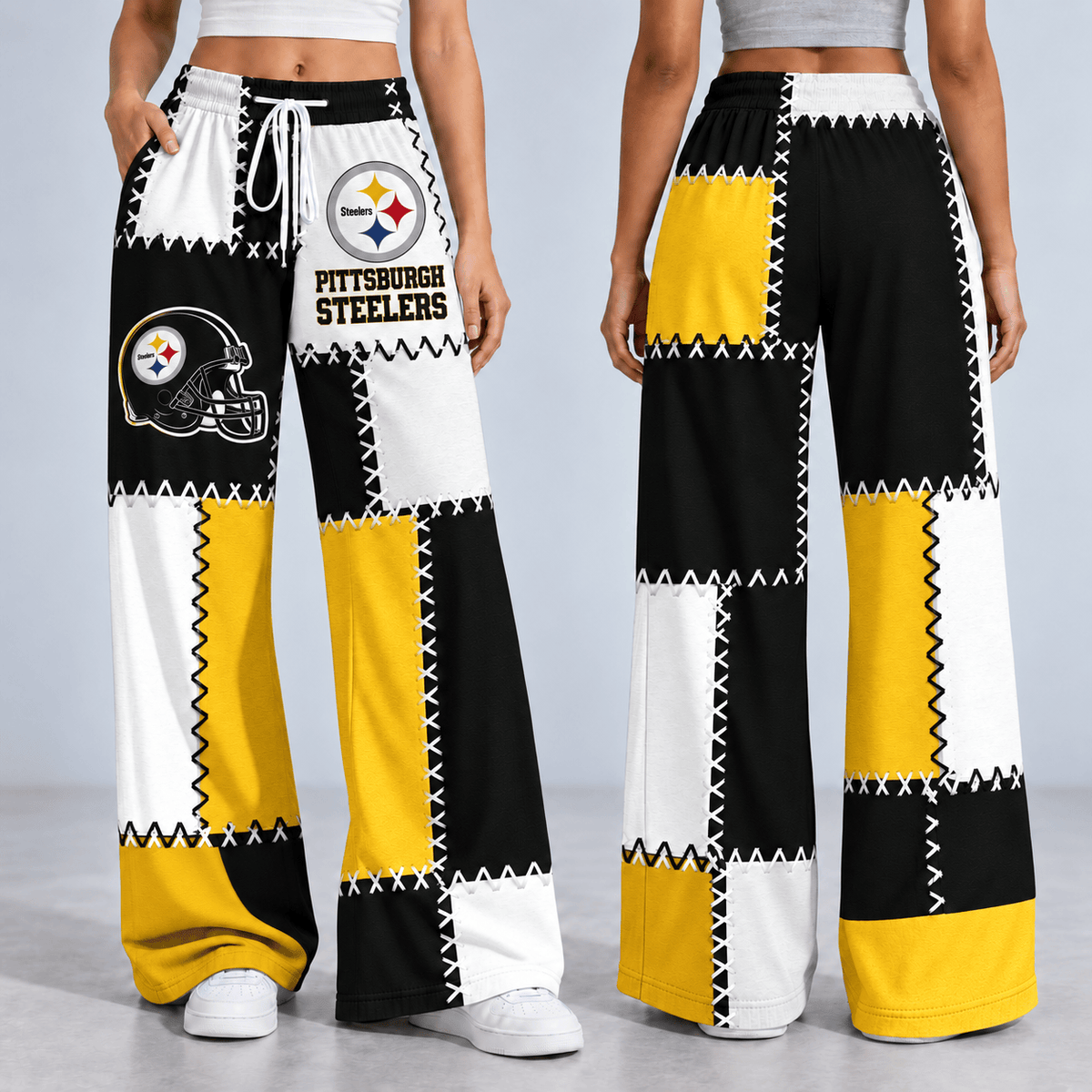 Premium NFL x PIT Patchwork Casual Pants