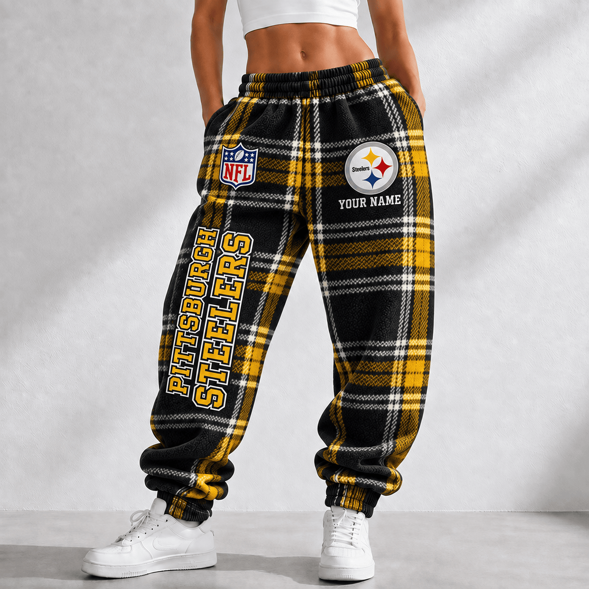 Premium NFL x PIT Personalized Name Long Pants