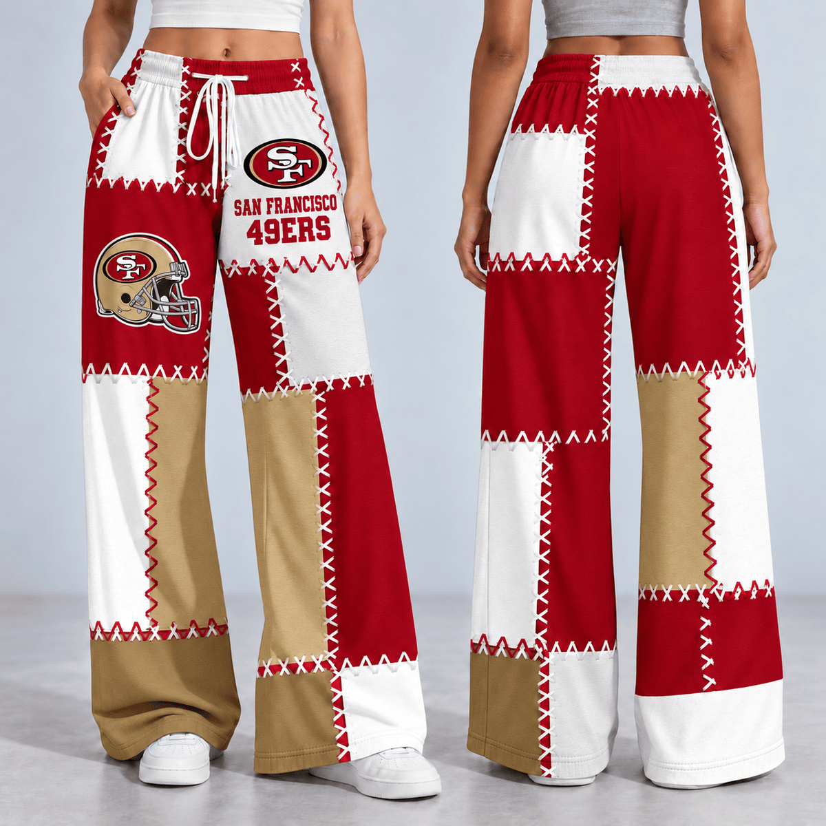 Premium NFL x SF Patchwork Casual Pants