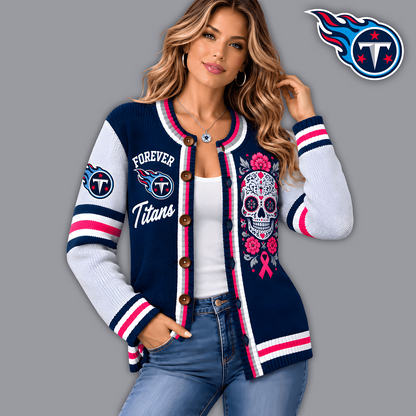 Premium NFL x TEN Floral Skull Knit Cardigan