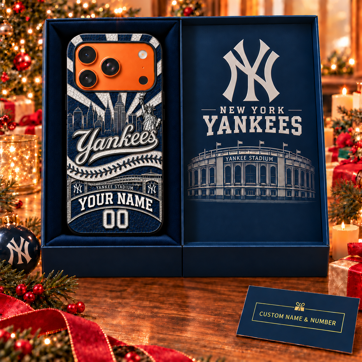 Premium MLB x NYY Personalized Phone Case for Fans