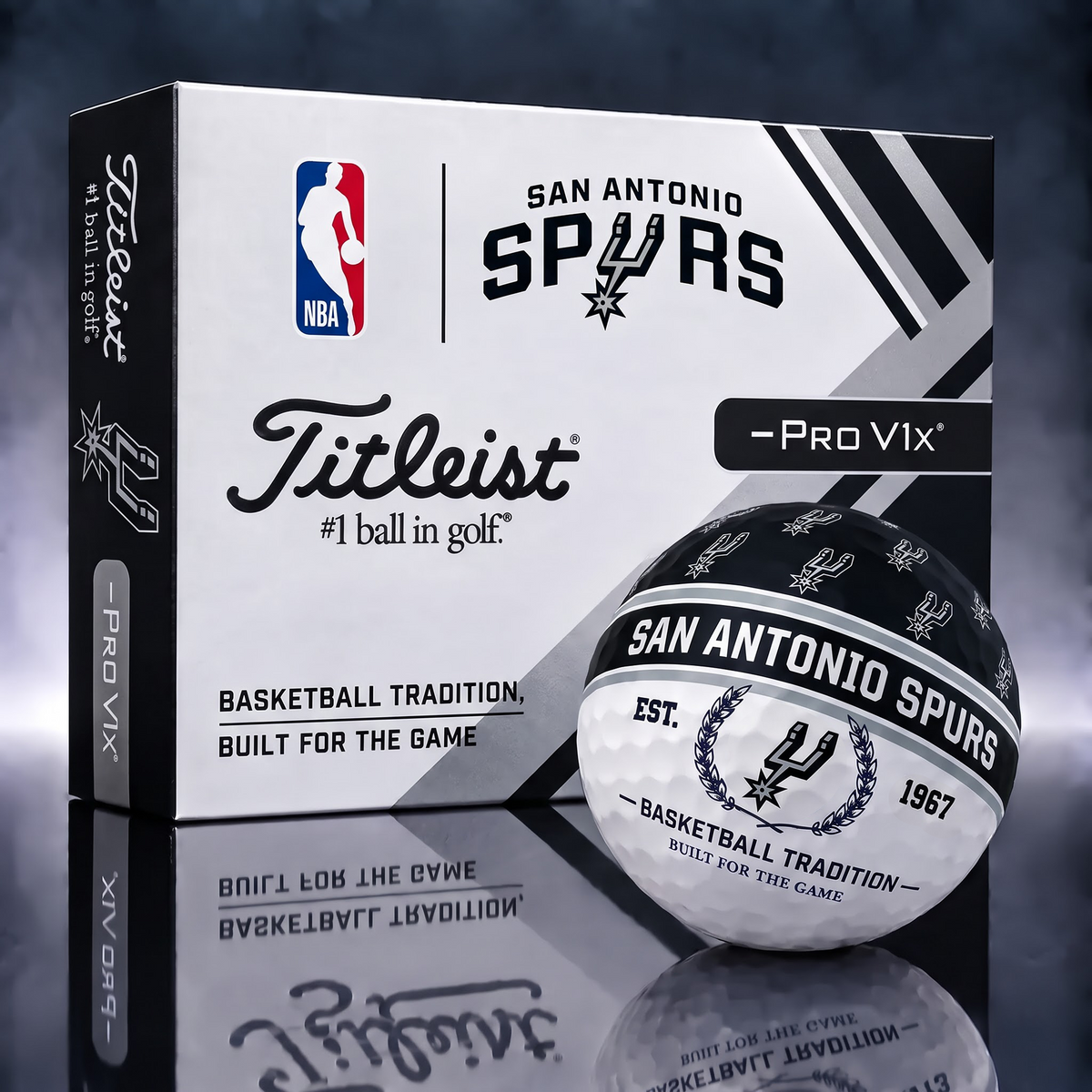 SAS x NBA 1-OF-1 IN-HOUSE CRAFTED TITLEIST PRO V1X NBA LIMITED EDITION GOLF BALLS