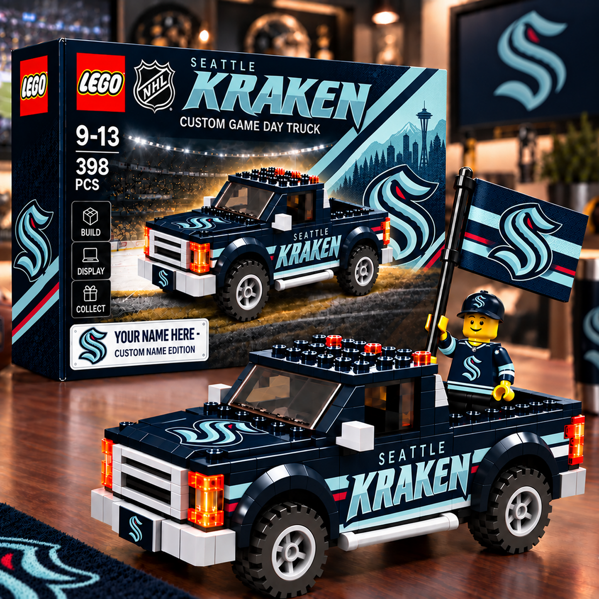 SEA x NHL Building Blocks Truck Toy Set V2