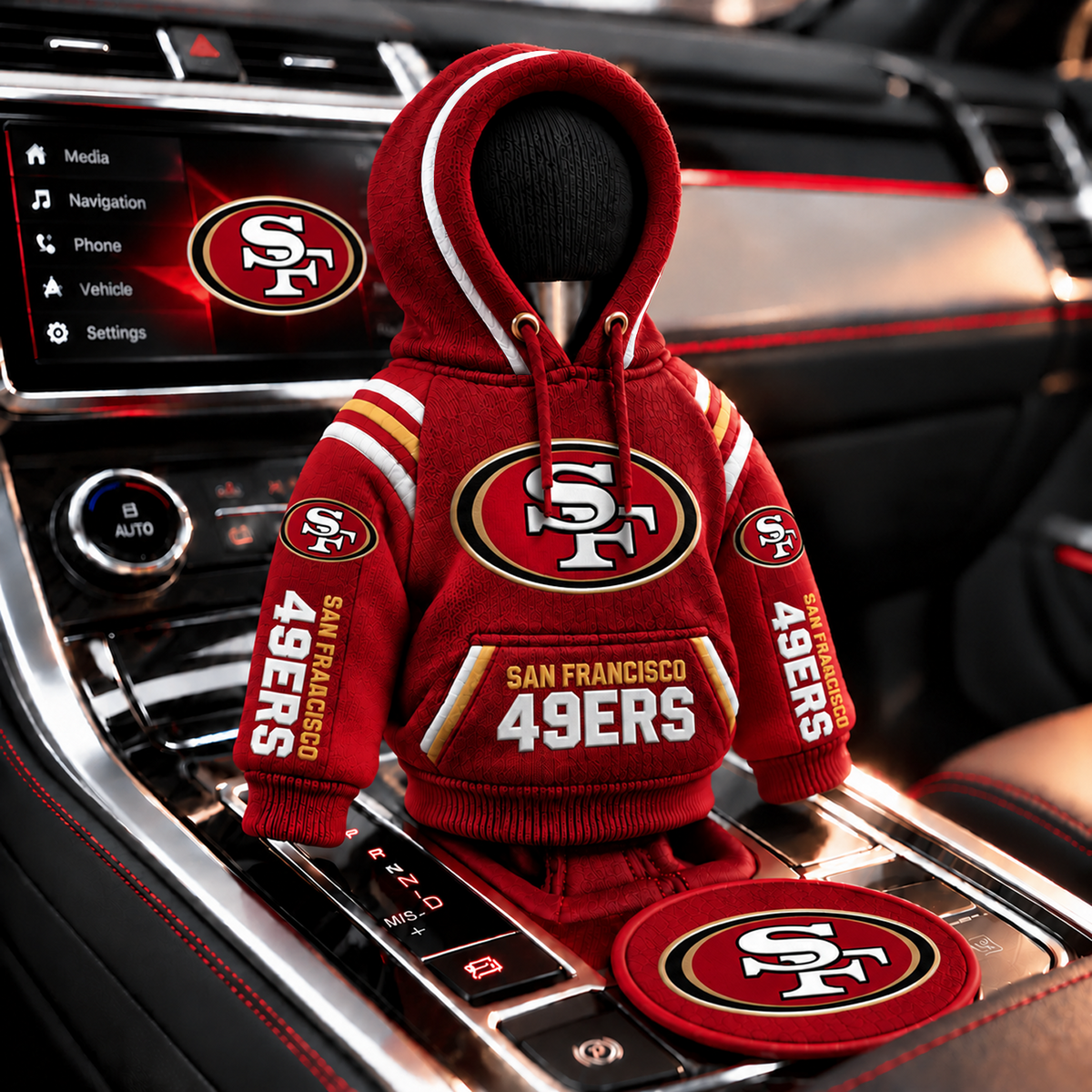 SF x NFL Personalized Name Shift Knob Hoodie