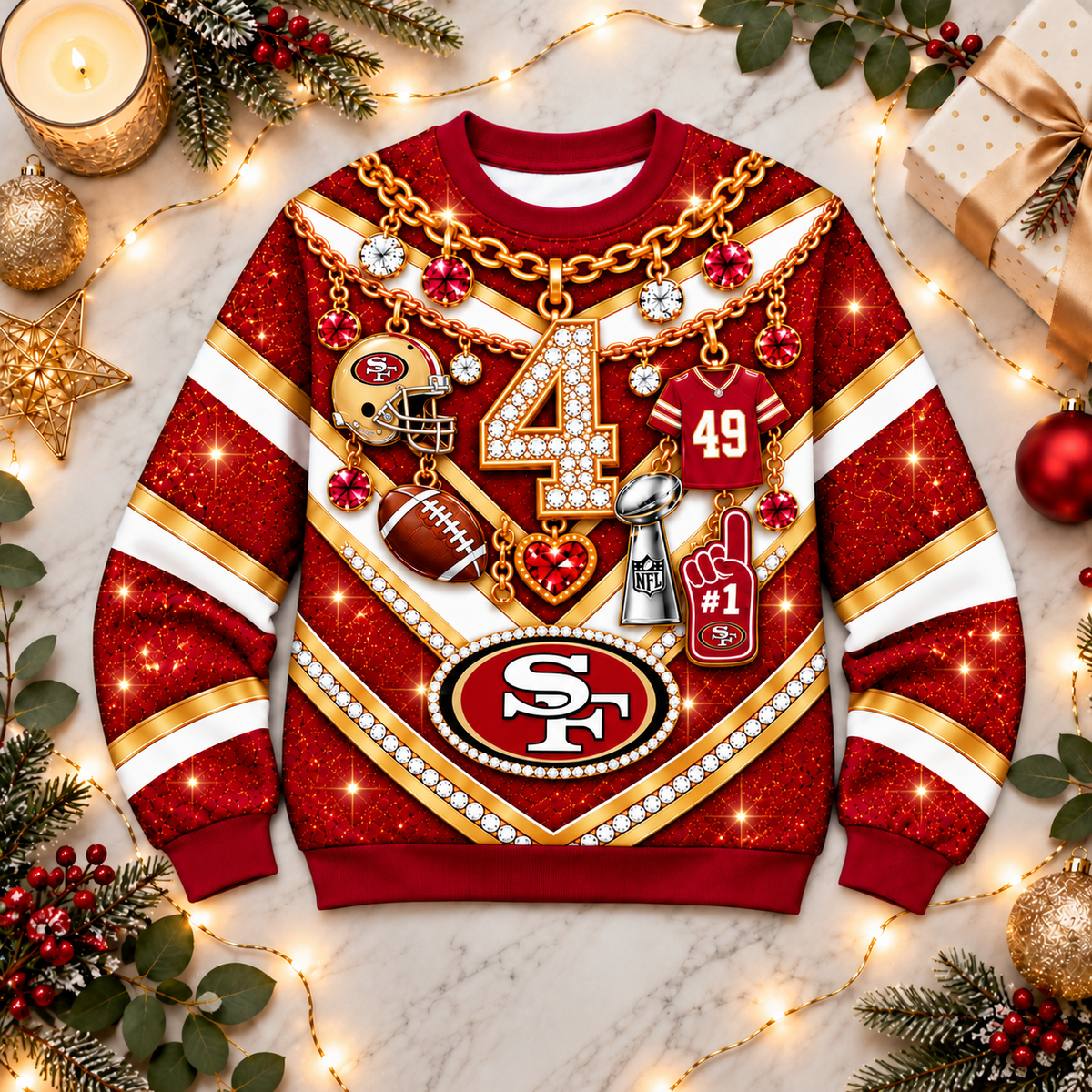 SF49 x NFL Luxury Bling Sweatshirt