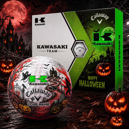 SIGANATURE KAW X KW EXCLUSIVE SPOOKY NIGHT PERSONALIZED GOLF BALL COLLECTION NDT NHM 030926