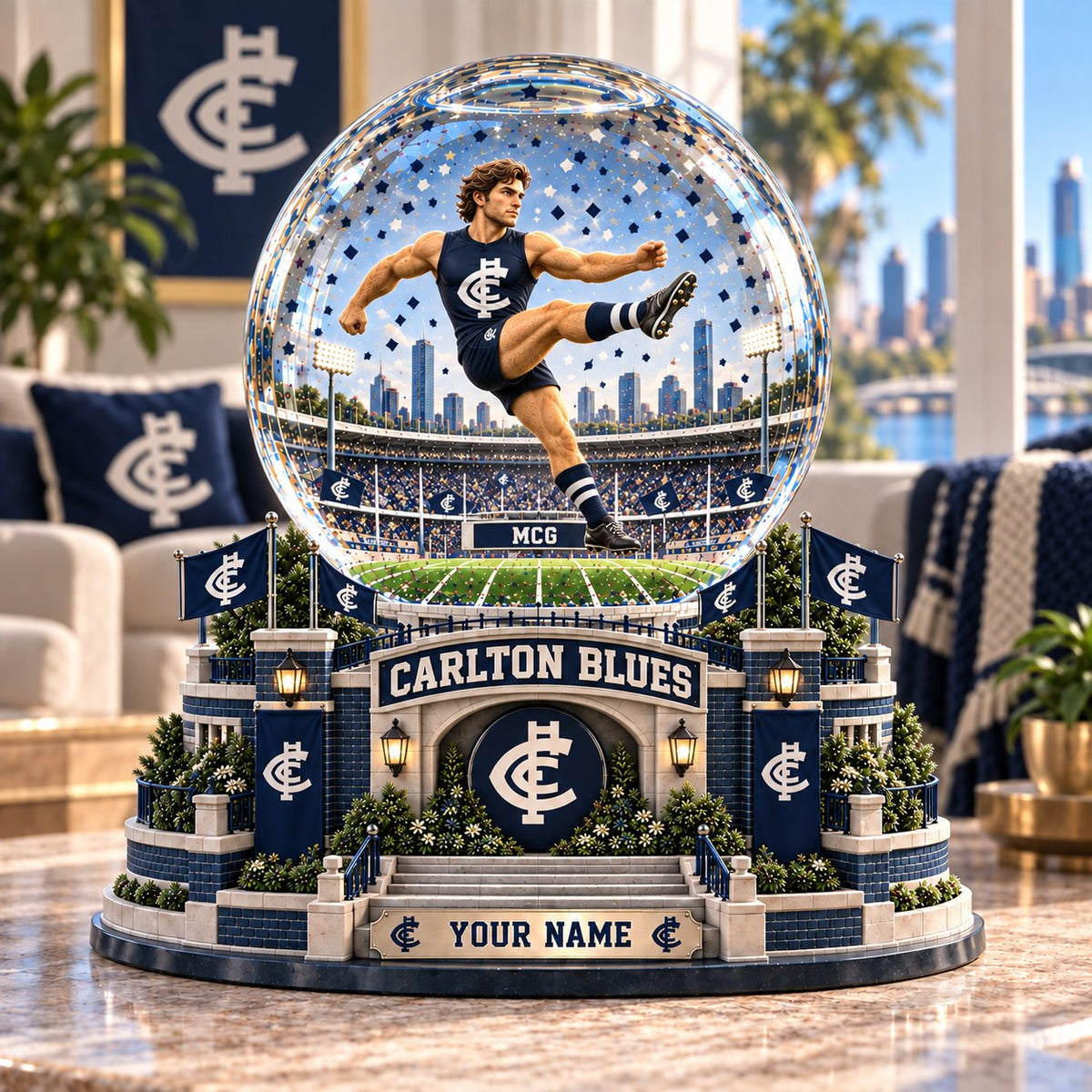 SIGNATURE AFL X CAR EXCLUSIVE UNIQUE PERSONALIZED Acrylic Block Plaque Mascot Team Gifts For Fan
