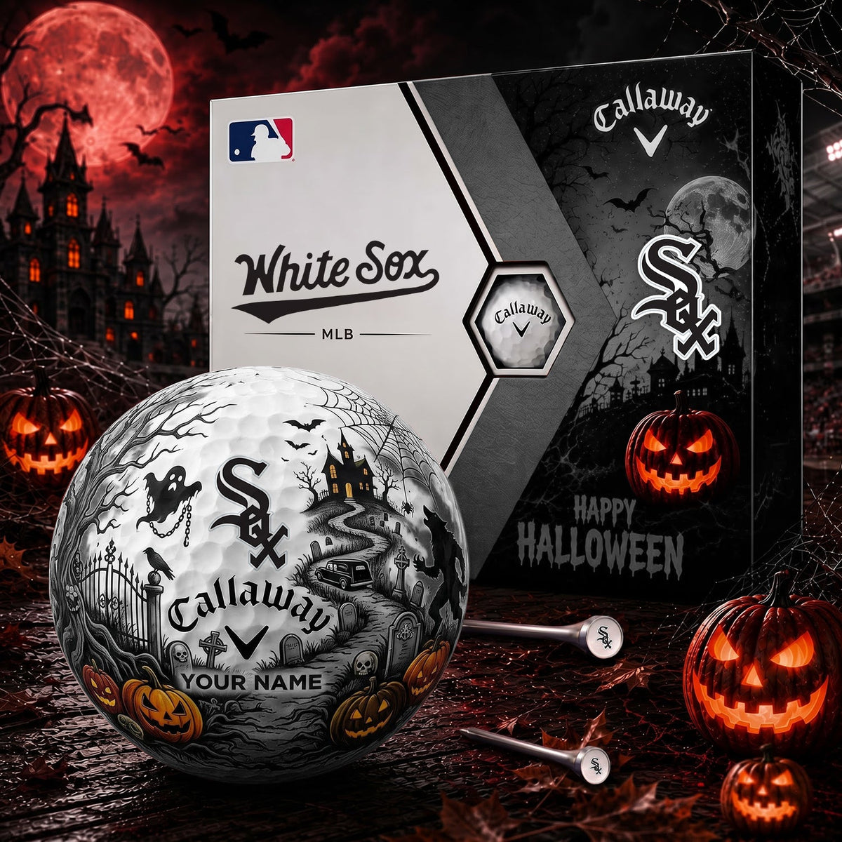 SIGNATURE MLB X CWS EXCLUSIVE PERSONALIZED HALLOWEEN HAUNTED GOLF BALL – LIMITED EDITION