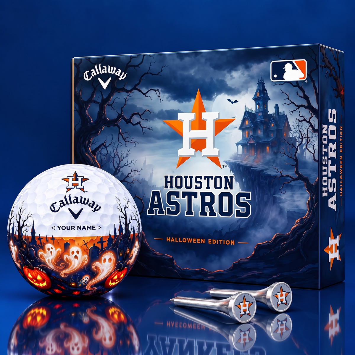 SIGNATURE MLB X HA DELUXE PERSONALIZED HALLOWEEN HORROR FAIRWAY V6 GOLF BALL COLLECTION