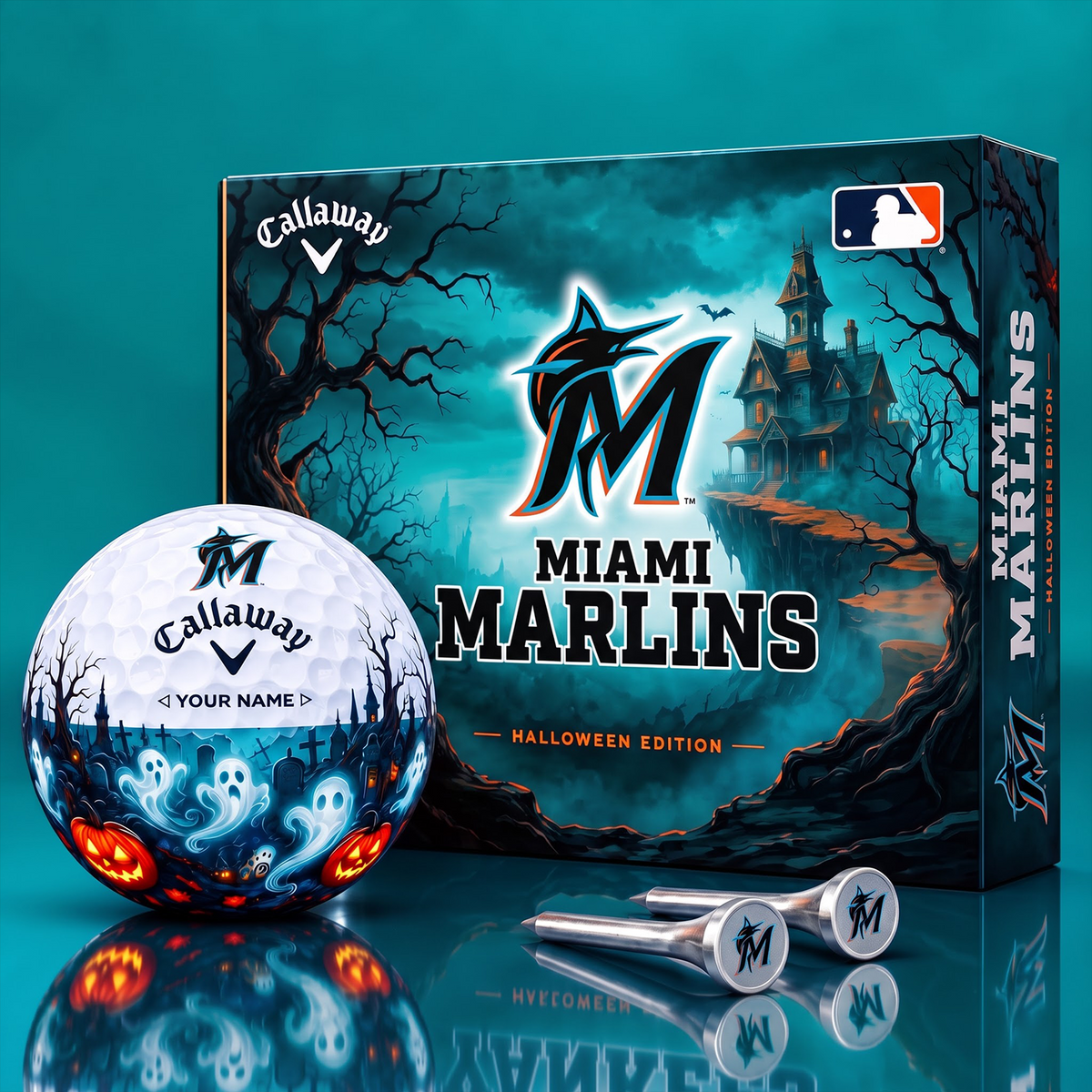 SIGNATURE MLB X MM DELUXE PERSONALIZED HALLOWEEN HORROR FAIRWAY V6 GOLF BALL COLLECTION