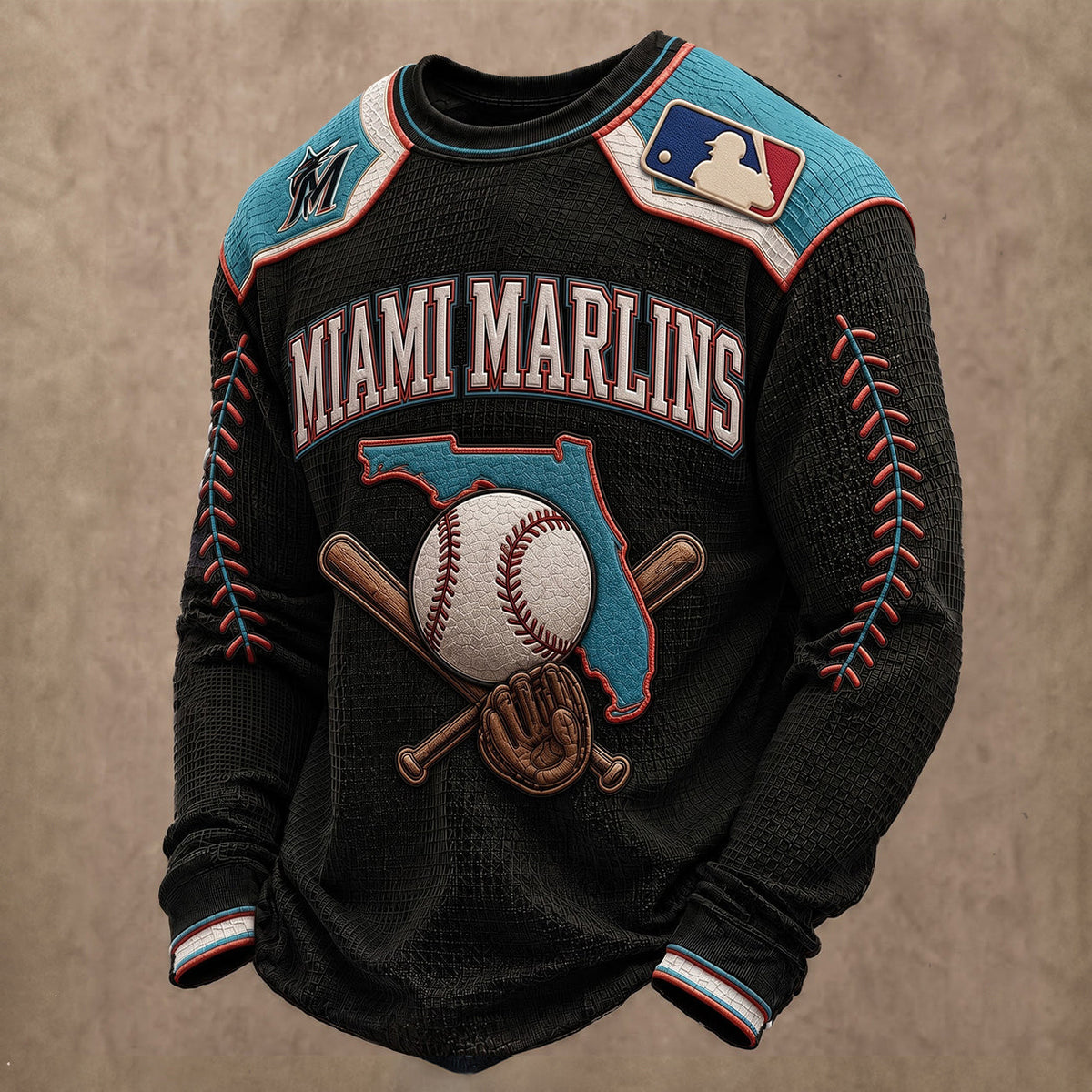SIGNATURE MLB X MM EXCLUSIVE Heritage Waffle Long Sleeve Shirt Limited Edition