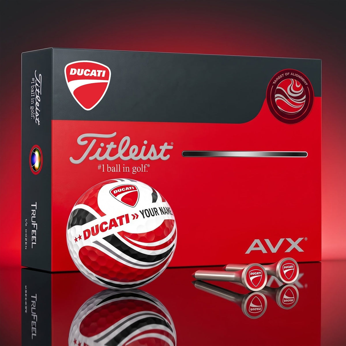 SIGNATURE DUC X DC EXCLUSIVE PERSONALIZED GOLF BALL V6 LIMITED EDITION NDT NHM 070926