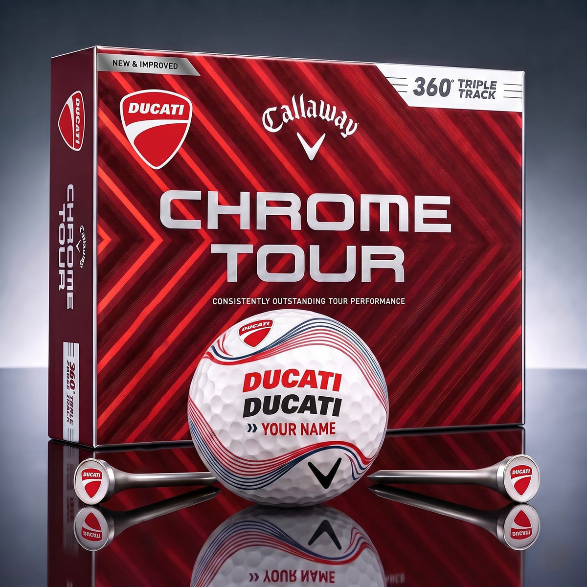 SIGNATURE DUC X DC EXCLUSIVE PERSONALIZED GOLF BALL V7 LIMITED EDITION NDT NHM 070926