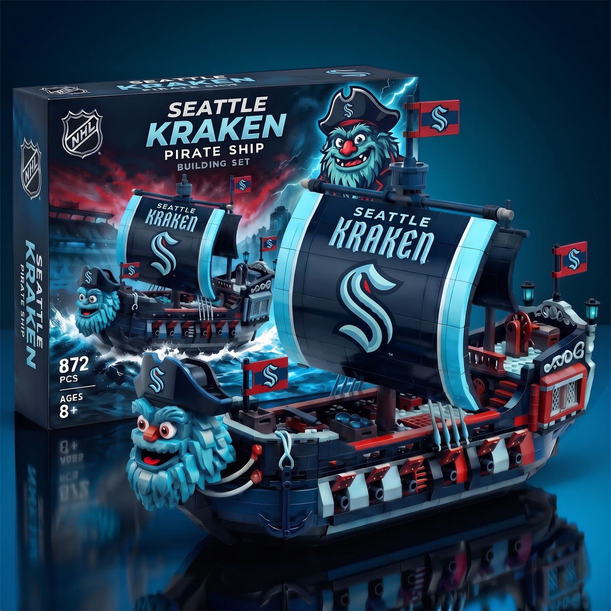 SK x  x NHL 50th Anniversary Pirate Ship Building Set
