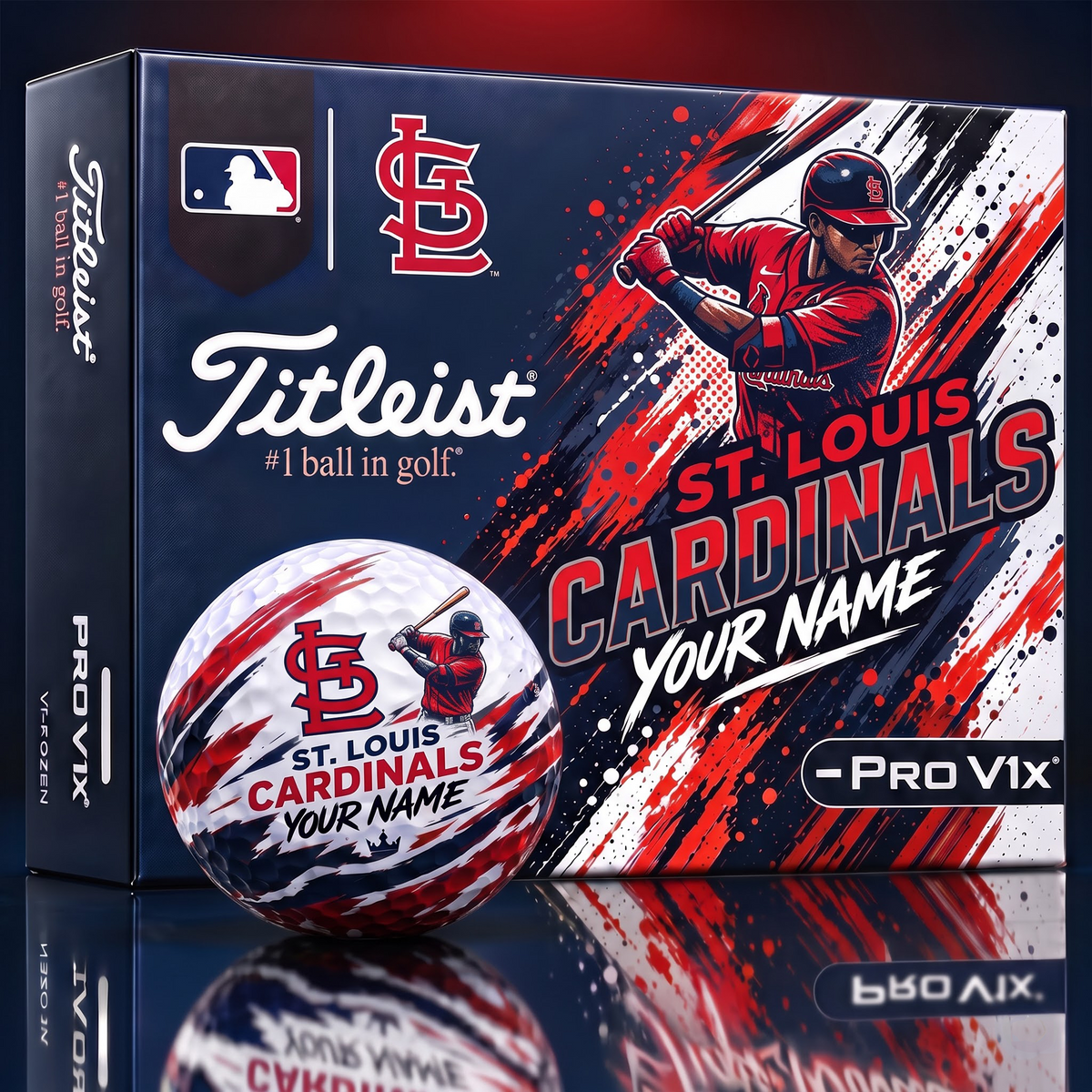 SLC x Personalized MLB Titleist Pro V1x MLB Golf Balls