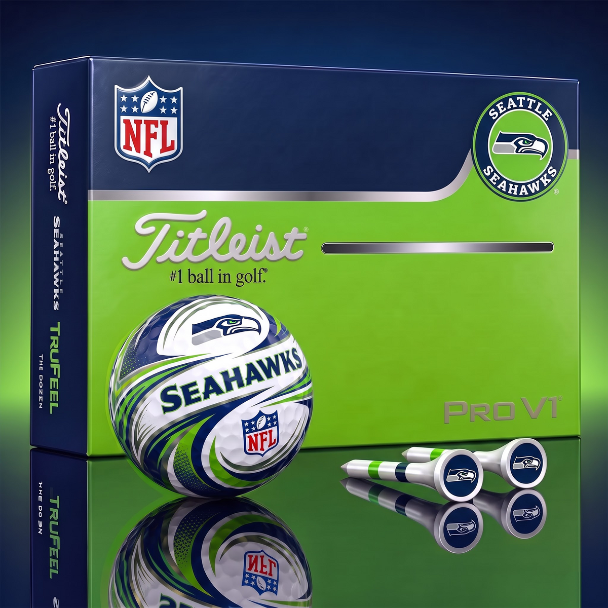SS x 1-of-1 Custom NFL Golf Balls And Tees Gift Set