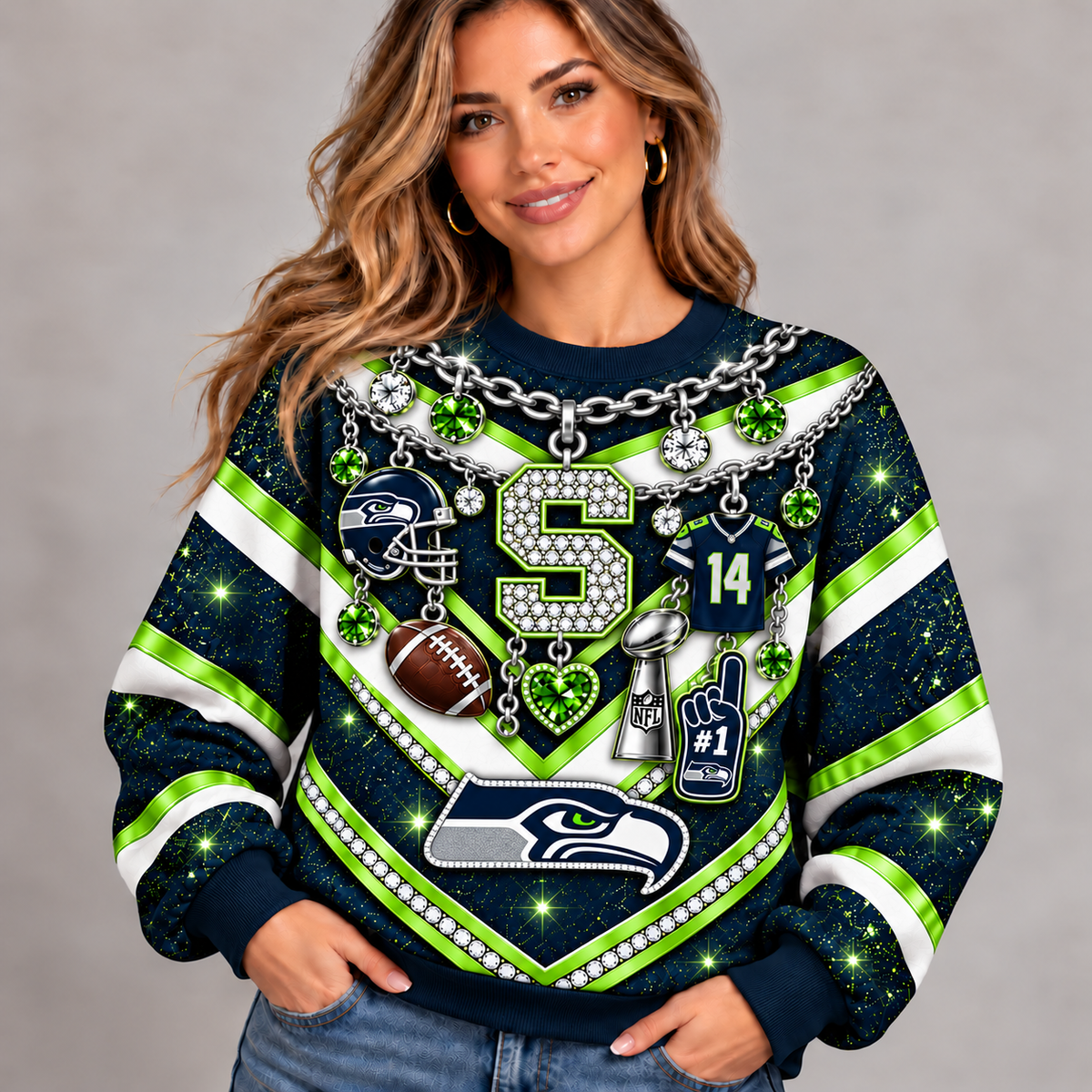 SS x NFL Luxury Bling Sweatshirt