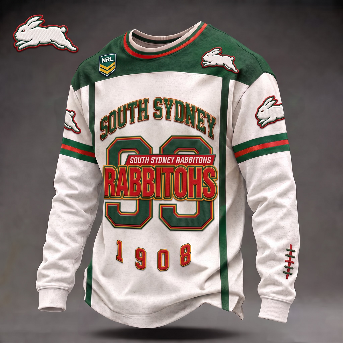SSR x Custom 1-of-1 Personalized NRL Team Vintage Distressed Long Sleeve Shirt
