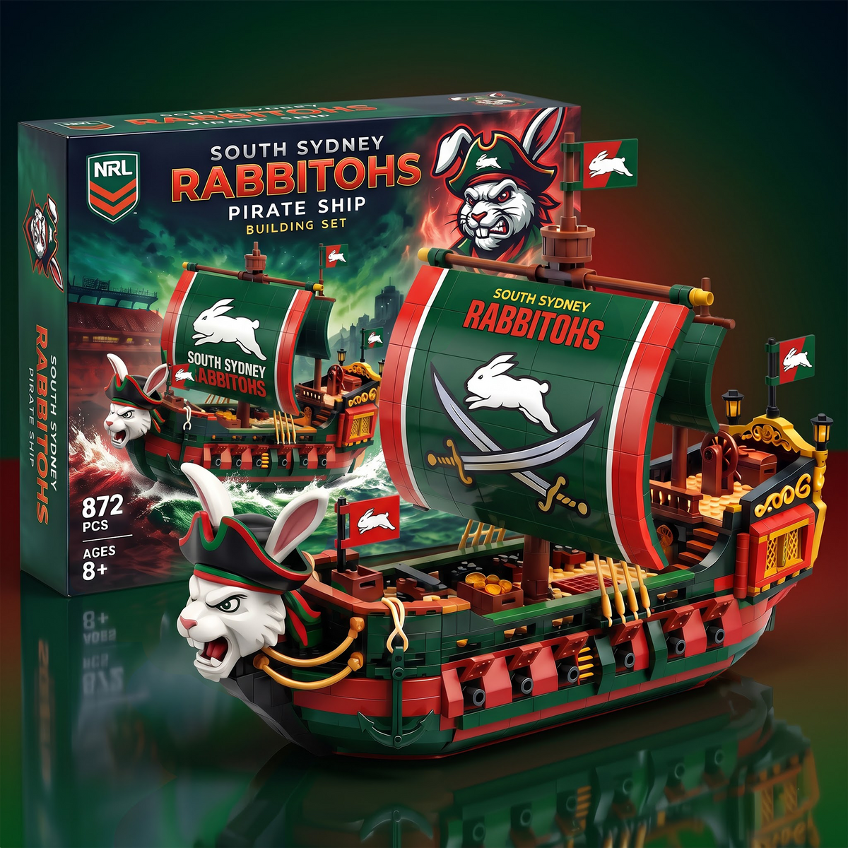 SSR x NRL 50th Anniversary Pirate Ship Building Set