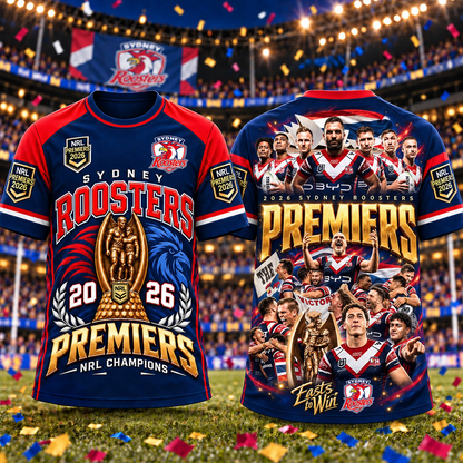 SYD x NRL 2026 Premiers 3D Shirt V3