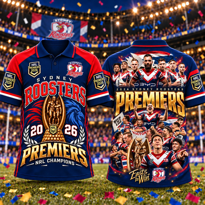 SYD x NRL 2026 Premiers 3D Shirt V3