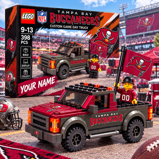 TB X NFL 1-OF-1 IN-HOUSE CRAFTED  CUSTOM GAME DAY TRUCK BRICK SET