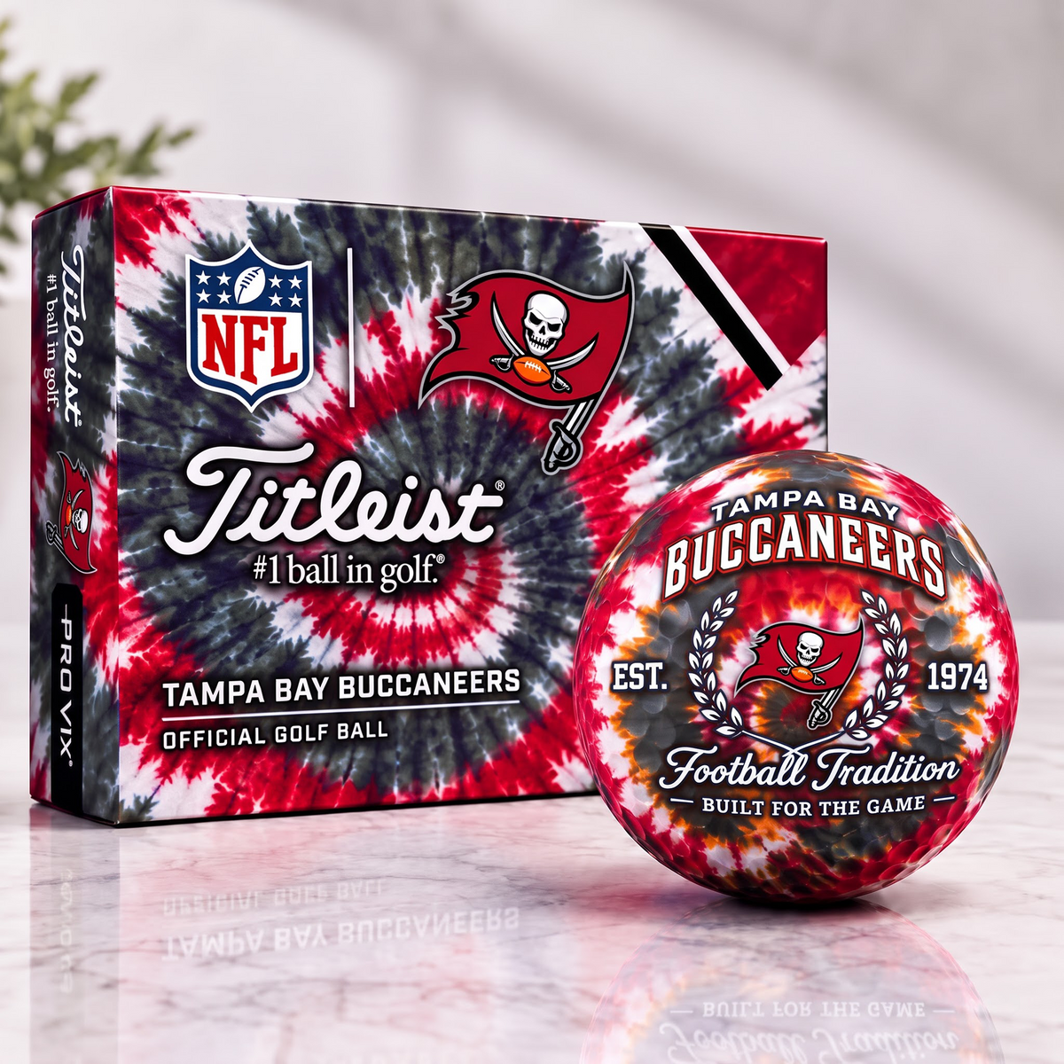 TB X Tradition Tie Dye Golf Ball