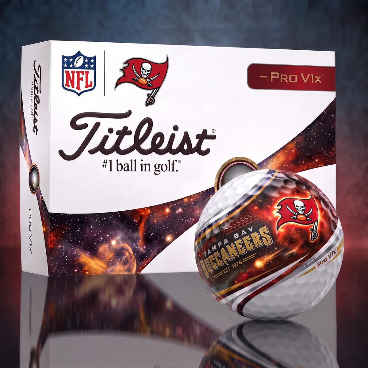 TBB x Custom 1-of-1 NFL Team Galaxy Titleist Golf Balls Set