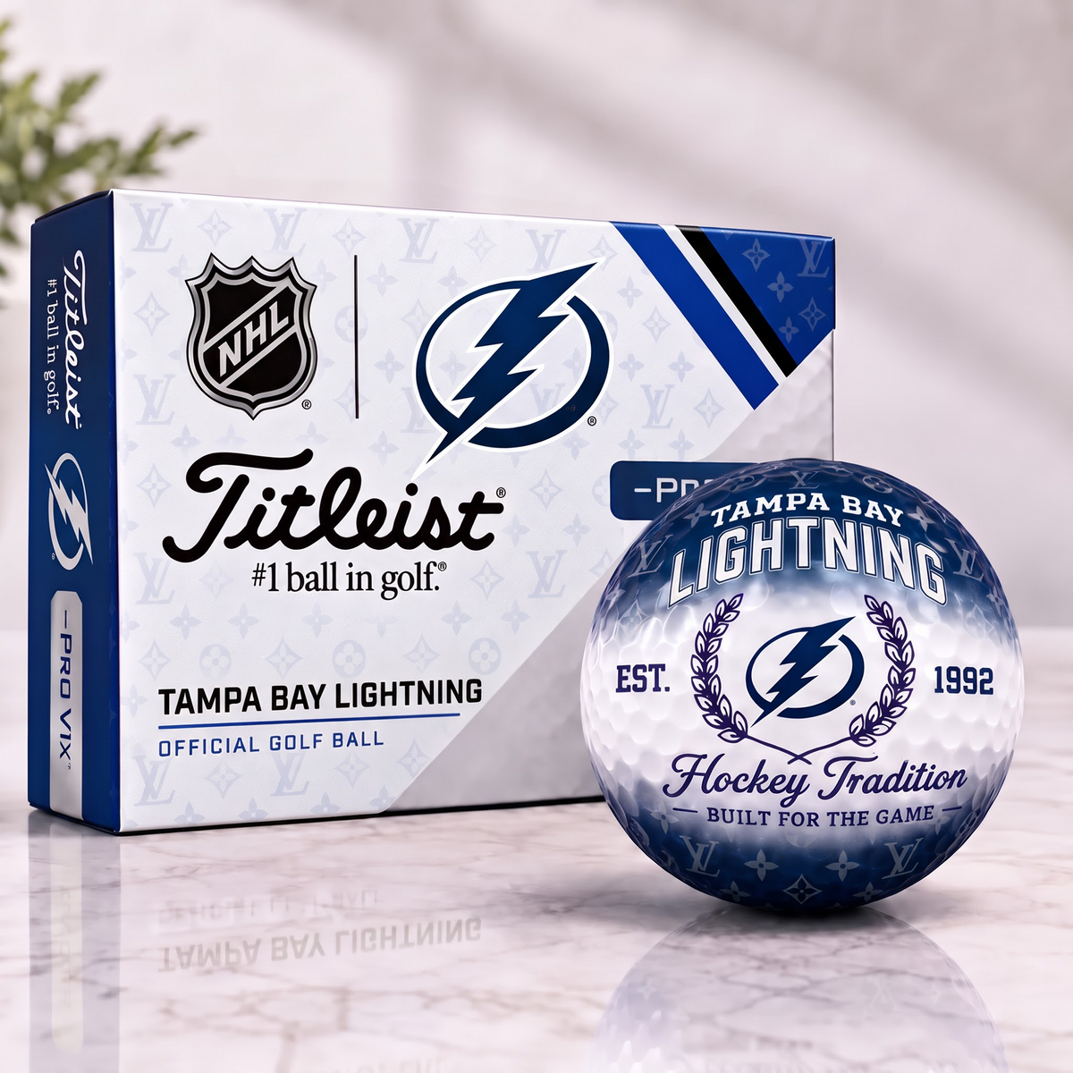 TBL x NHL Custom LV x Titleist Pro V1 Golf Balls Set V2