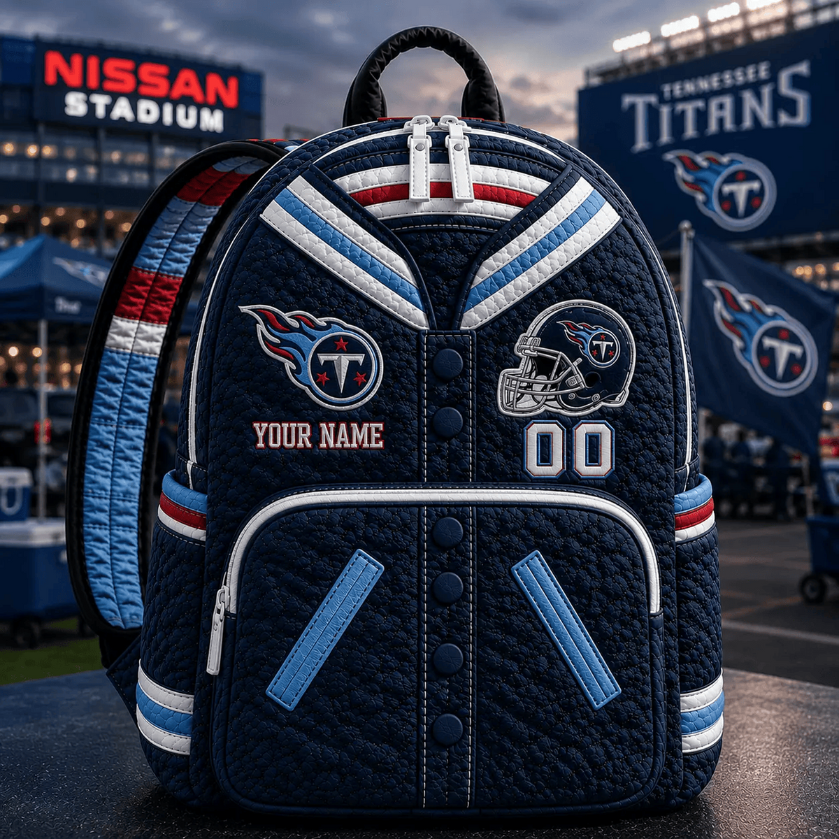 TEN x NFL Premium Varsity Quilted Backpack Personalized Gift For Fan - Limited Edition
