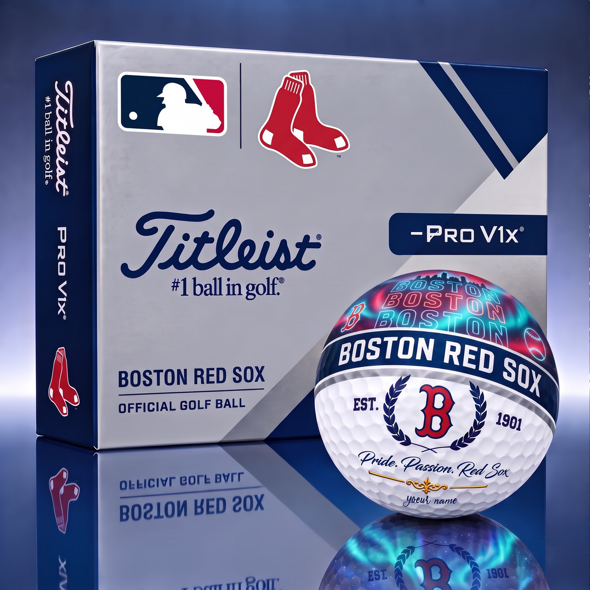 TITLIEST X SIGNATURE MLB BRS EXCLUSIVE BESPOKE NAME GALAXY  GOLF BALL V3  LIMITED EDITION