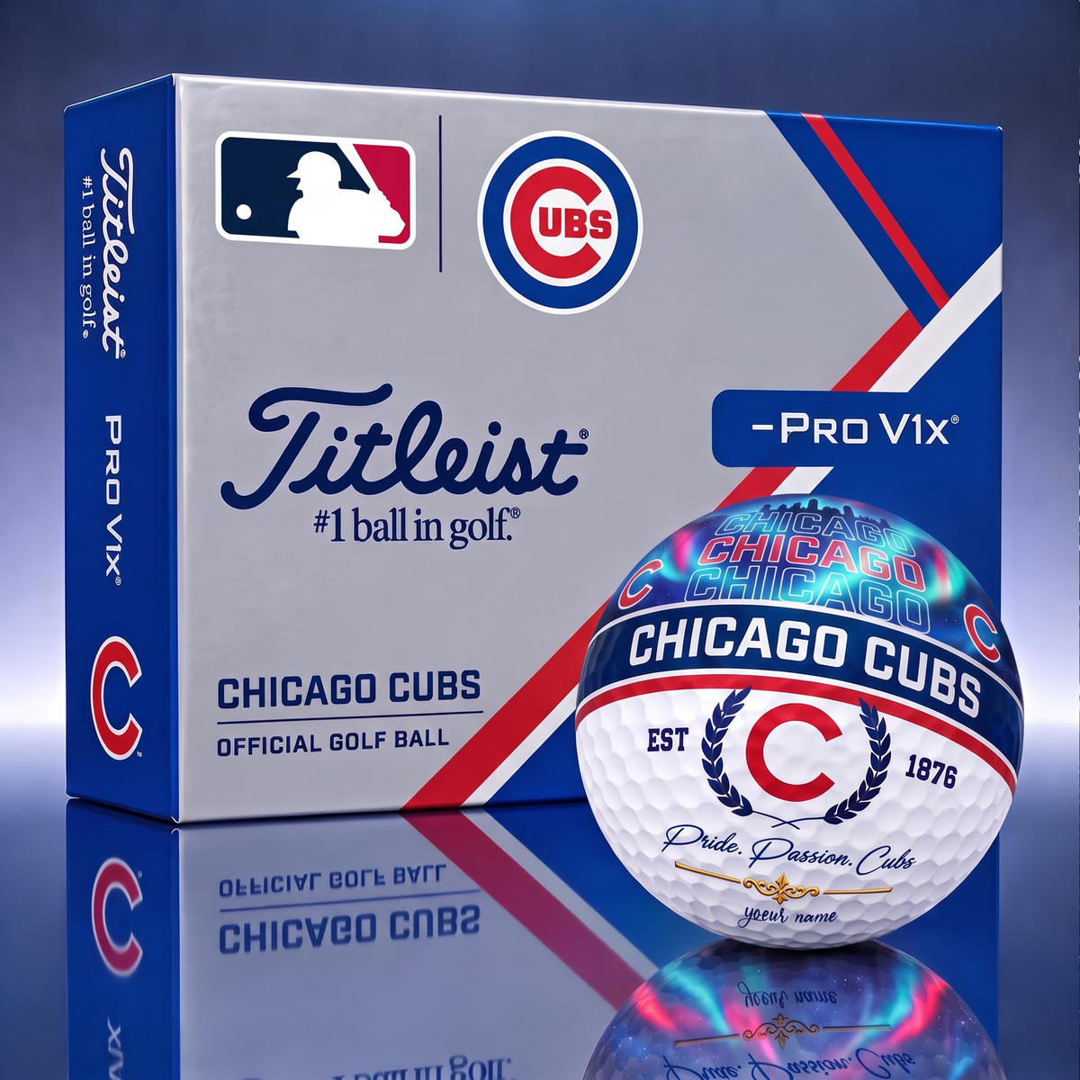 TITLIEST X SIGNATURE MLB CC EXCLUSIVE BESPOKE NAME GALAXY  GOLF BALL V3  LIMITED EDITION