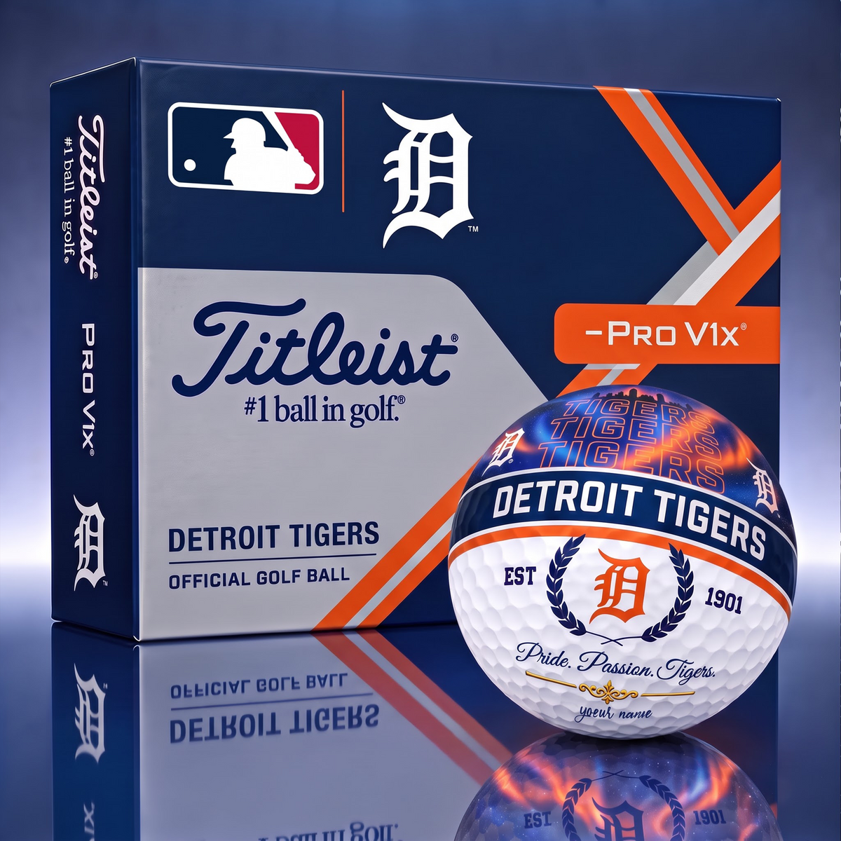 TITLIEST X SIGNATURE MLB DT EXCLUSIVE BESPOKE NAME GALAXY  GOLF BALL V3  LIMITED EDITION