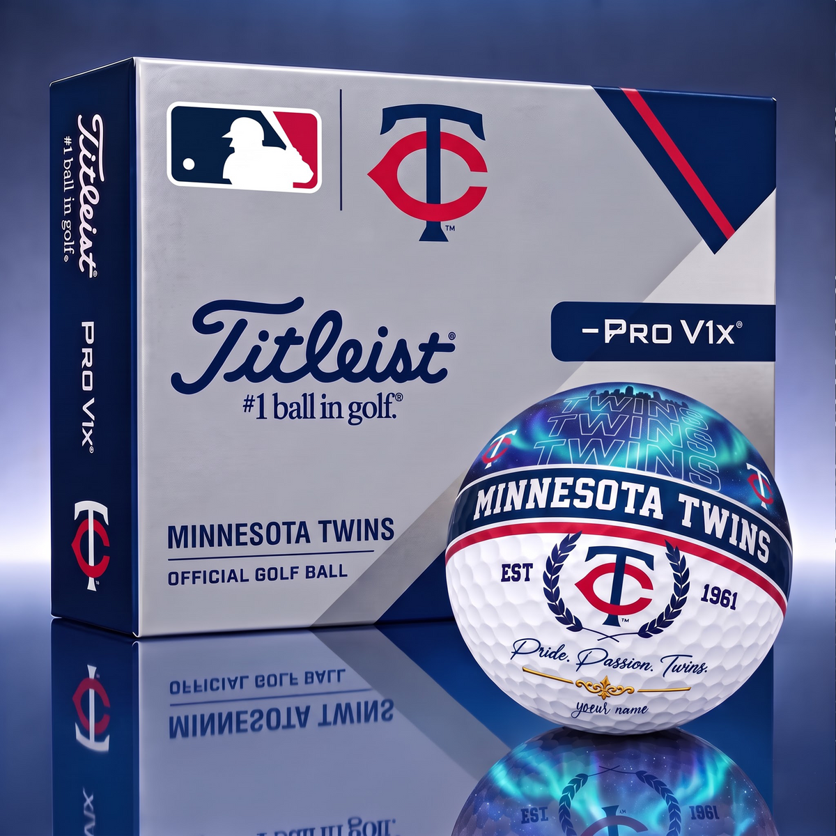 TITLIEST X SIGNATURE MLB MT EXCLUSIVE BESPOKE NAME GALAXY  GOLF BALL V3  LIMITED EDITION